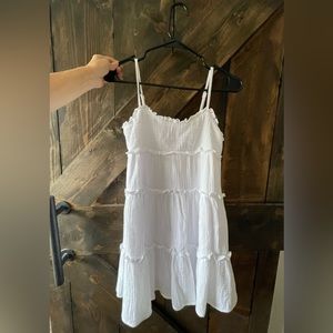 White textured tier short dress. RSQ brand size xs.